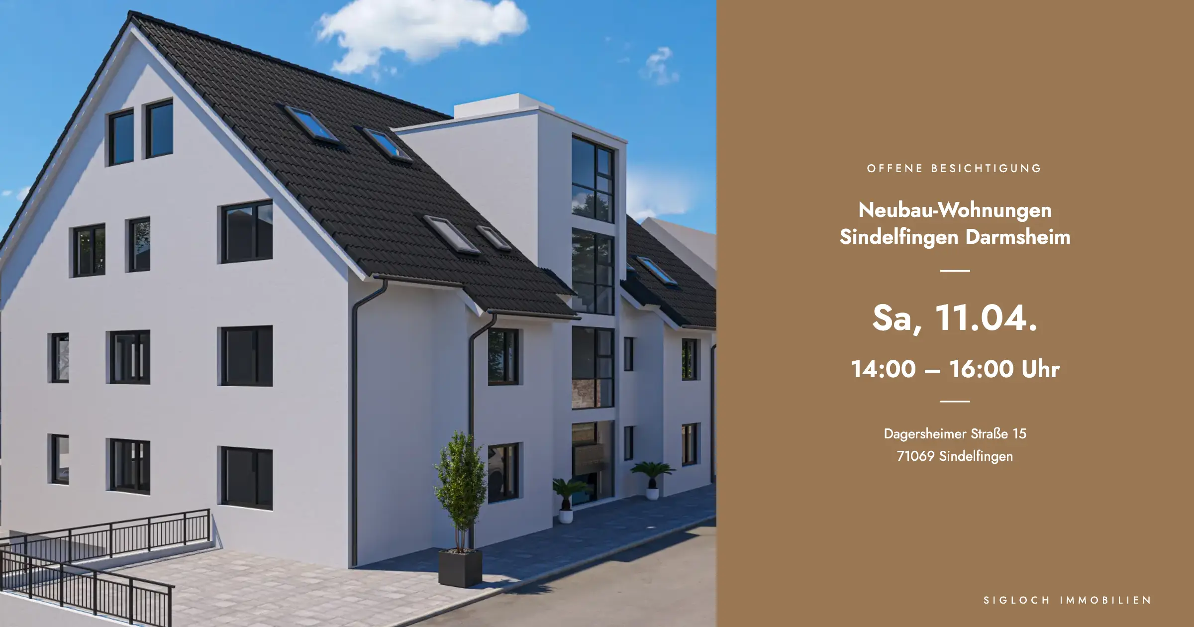 Neubau-Wohnungen in Sindelfingen Darmsheim - Offene Besichtigung