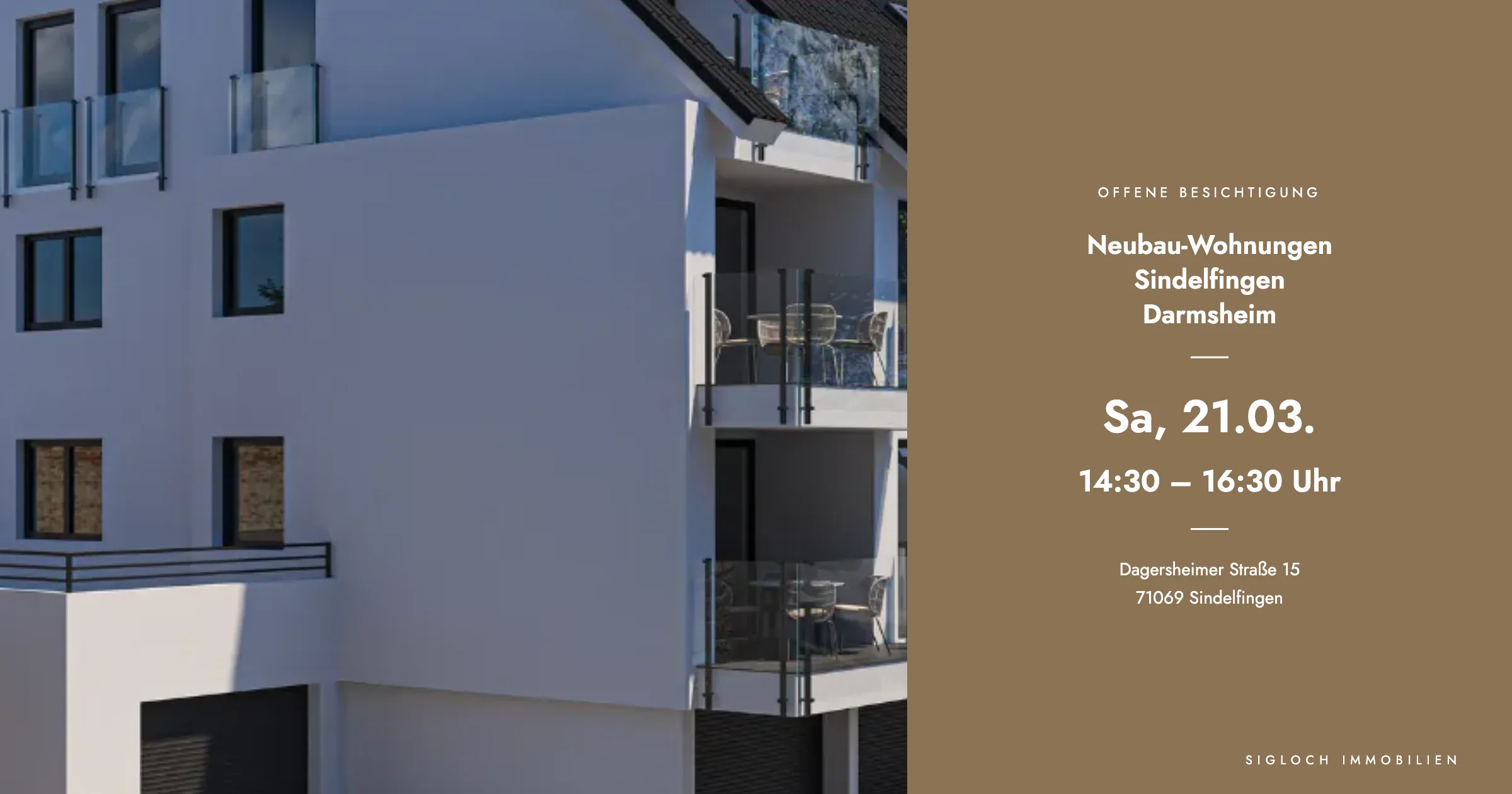 Neubau-Wohnungen in Sindelfingen Darmsheim - Offene Besichtigung